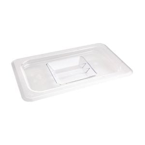 Vogue Gastronorm Lid Clear Polycarbonate 1/4 Gn Commercial Kitchen Food Storage