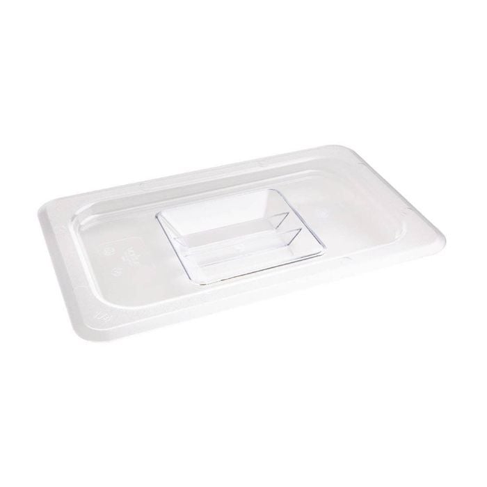 Vogue Gastronorm Lid Clear Polycarbonate 1/4 Gn Commercial Kitchen Food Storage