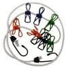 Elastic Clothes Line With Built-in Pegs – Stretch Camping & Caravan Laundry Line