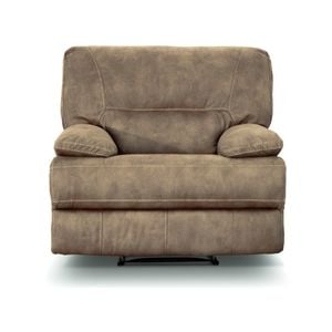 Cosmin 1 Single Seater Recliner Chair Upholstered Fabric Sofa Reclining Lounge Couch Solid Wood Timber Frame - Sultry
