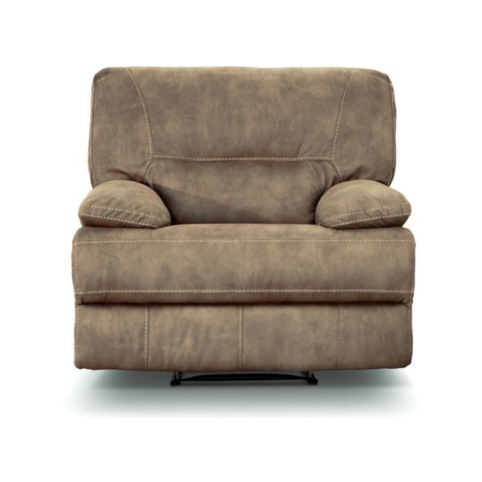 Cosmin 1 Single Seater Recliner Chair Upholstered Fabric Sofa Reclining Lounge Couch Solid Wood Timber Frame - Sultry