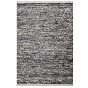 Abstract Handwoven Jute Rug - Whistler - Chocolate - 190x280cm