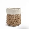 Yarra Textiles Multi-purpose Jute Mini Storage Basket Liner (12 cm x 12 cm x 15 cm) Beige