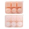 Catzon Silicone Ice Cube Tray with Lid 2 Shapes for Whiskey-Pink