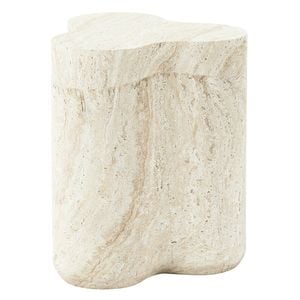 Cooper & Co. Poppy 37cm MgO Side Table Travertine Look