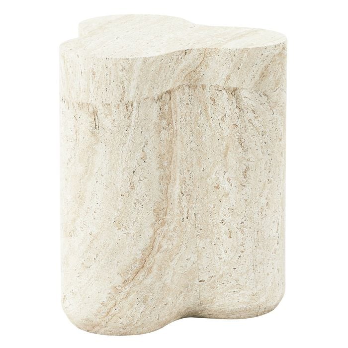 Cooper & Co. Poppy 37cm MgO Side Table Travertine Look