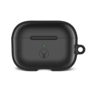 Bon.elk Carbon Case For Apple Airpods Pro Led/tpu Bumper Drop Proof Cover Black