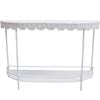 LVD Curve Scallop Console Table Furniture 123x77cm - White