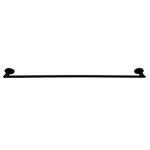 Barelli 900mm Matte Black Serenita Single Towel Rail