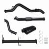 Ignite Exhausts Turbo Back For Mitsubishi Mn Triton 2.5l 3" No Cat With Muffler Black Aluminised Steel
