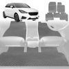6D Diamond Car Floor Mats for MG 3 2011-Current-Full Set-Grey-Outback GT