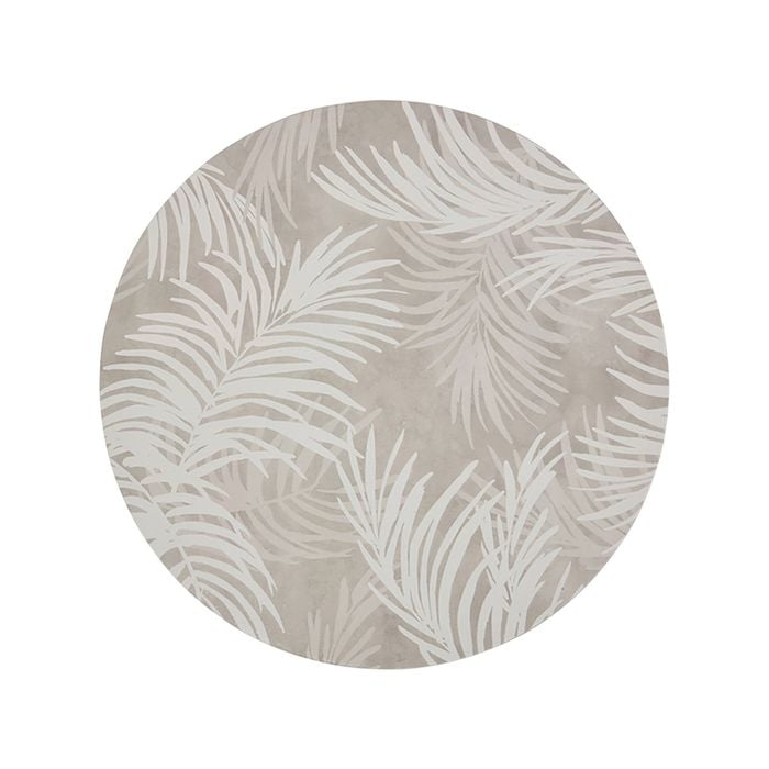 Madras Link Flores Round Placemat Set of 4 Oatmeal