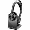 Poly Voyager Focus 2 Wired/wireless Over-the-head Stereo Headset - Black - Google Assistant, Siri - Binaural