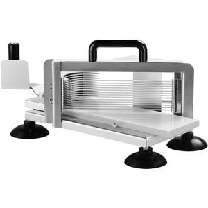 VEVOR Commercial Tomato Slicer Silver Stainless Steel with Non-slip Feet
