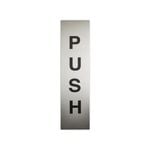 Sandleford 200 x 50mm Stainless Steel Push Sign