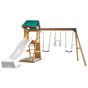 Lifespan Kids Birmingham Swing Set & Play Centre with 2.2m White Slide