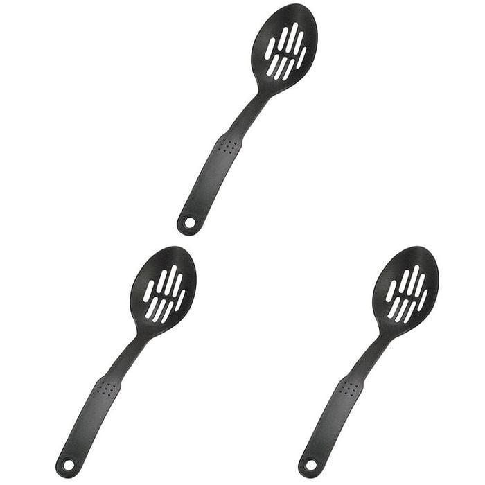 3PK Classica Non-Stick Plastic/Nylon Slotted Spoon Kitchen Utensil Durable 31cm