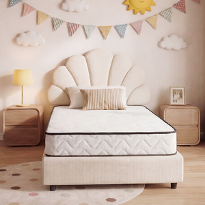 PlayPals Single Mattress Pocket Spring Plush Foam Medium Firm 17CM