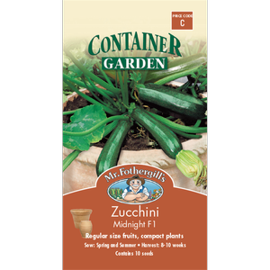 Mr Fothergill's Midnight Zucchini Container Seeds