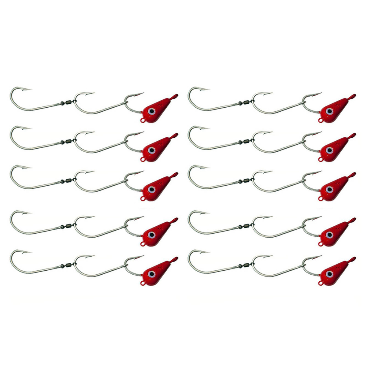 10x 60g TT Lures Bait Trolling Size 8/0 Tarpon Hooks Mackeral Rig ...