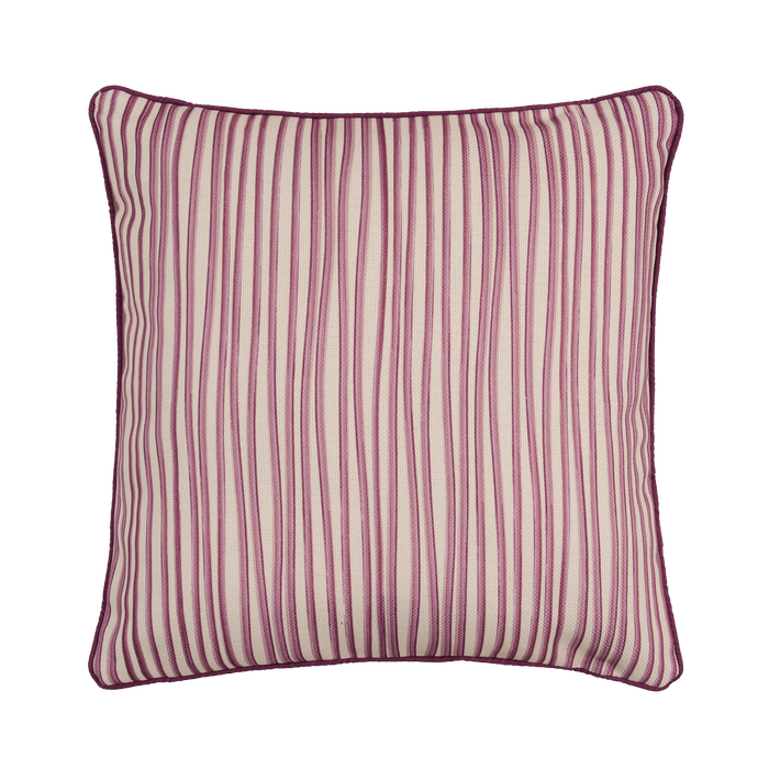 Mimosa 48cm x 48cm Mediterranean Stripe Red Outdoor Cushion