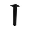 Adoored 25 x 25 x 200mm Black Square Tube Furniture Leg