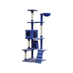 YES4PETS 193cm Cat Scratching Tree Post Sisal Pole Scratching Post Scratcher Tower Condo Blue