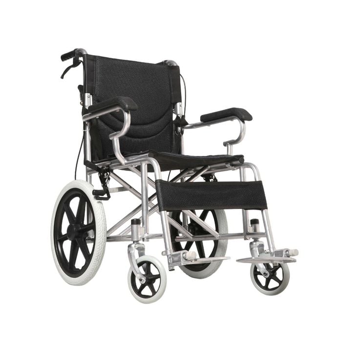 Medipro 16" Foldable Wheelchair Manual Folding Wheel Chair Portable Lightweight