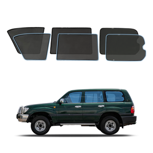 AUSGO Magnetic Window Sun Shade for Toyota Land Cruiser 100 105 LC100 LC105 Series 1998-2007 6-Piece Set Car Shades