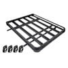 Bargene 1.27M Aluminium Alloy Car 4WD 4x4 Roof Rack Basket Cargo Luggage Carrier Box Bar Black