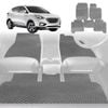 6D Diamond Car Floor Mats for Hyundai Tucson 2015-2020-Full Set-Grey-Outback GT