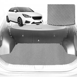 6D Diamond Car Boot Mat for MG 3 2011-Current-Cargo Mat-Grey-Outback GT