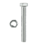 Pinnacle M10 x 100mm Stainless Steel Hex Bolt And Nut - 2 Pack