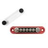 Exotronic 150A Red 2x M6 Stud Busbar with 5 Screws & Cover