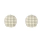 2PK Linen House Cotton Tavola Oatmeal 45cm Round Cushion - Natural