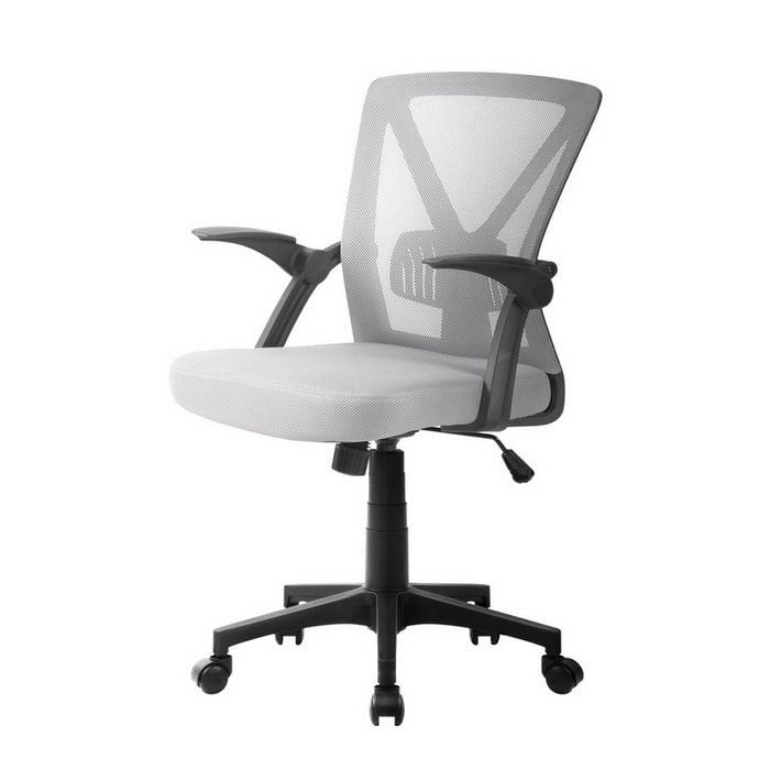 Artiss Mesh Office Chair Mid Back Grey
