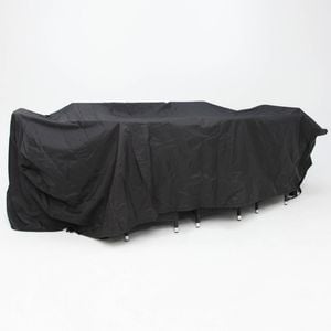 Large Rectangular Cover 9pc Dining - Black