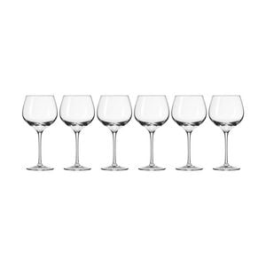 6pc Krosno Harmony 630ml Stemmed Red Wine Glass Set - Clear