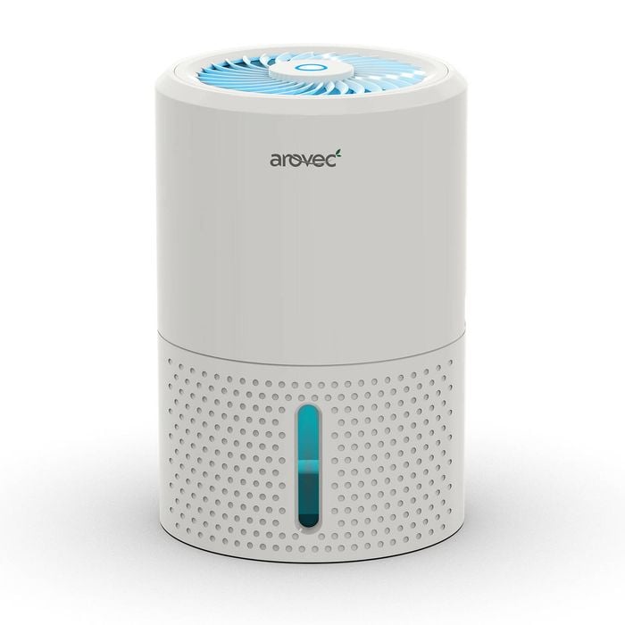 AROVEC Compact Dehumidifier, 900mL Tank, 300mL/Day Moisture Removal, 15m²