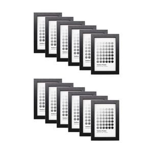 12PK Braz Venice Image Photo Document Display Frame 10x15cm Black
