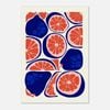 Galrie Vibrant Pear Grapefruit Abstract Wall Art for Kitchen Decor, Poster Only, A1 60 x 84cm (23 x 33inch)