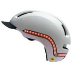 Nutcase Vio Rozay MIPS Helmet Cream/Pink w/Led Lighting