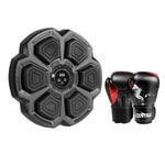Centra 9-Speed  Smart Punching  Machine with 12OZ Gloves - Black
