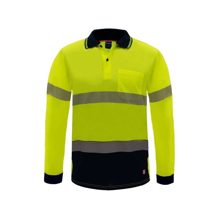 Citeco Yellow Hi Vis Long Sleeve Polo - 2X-Large