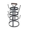 P&P Black Metal Cup Holder Stand Kitchen Mug Rack Organizer Countertop