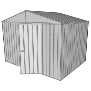 Build-a-Shed 3.0 x 2.3 x 2.3m Gable No Side Doors Shed - Zinc