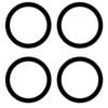 4pc EFM Halo Adhesive Ring For MagSafe Compatibility Black