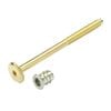 Hafele M6x90mm Brass Joint Connector Bolt with T-Nut - 8 Pack