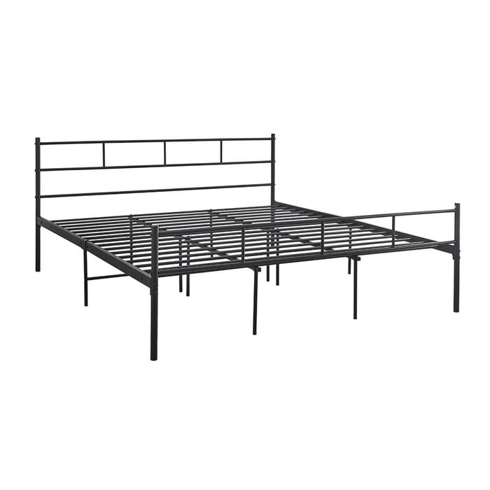 Foret Bed Frame Metal King Size Mattress Base Steel Bedroom Base Platform