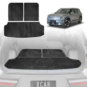 3 Pcs Boot Liners For Kia Ev9 Ev 9 2023-onwards All Weather Heavy Duty Cargo Trunk Cover Mats Luggage Tray Car Accessories